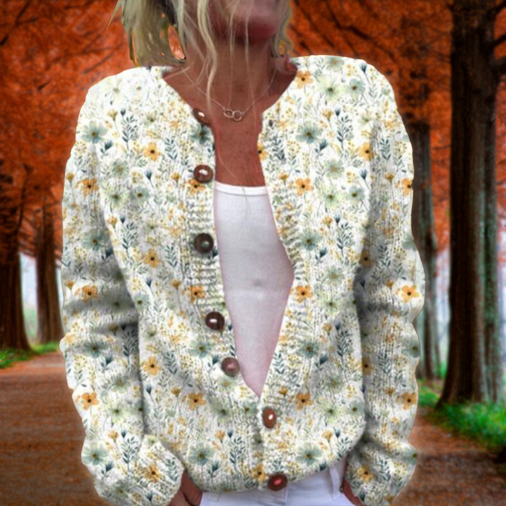 Marfisa - Floral Print Cardigan