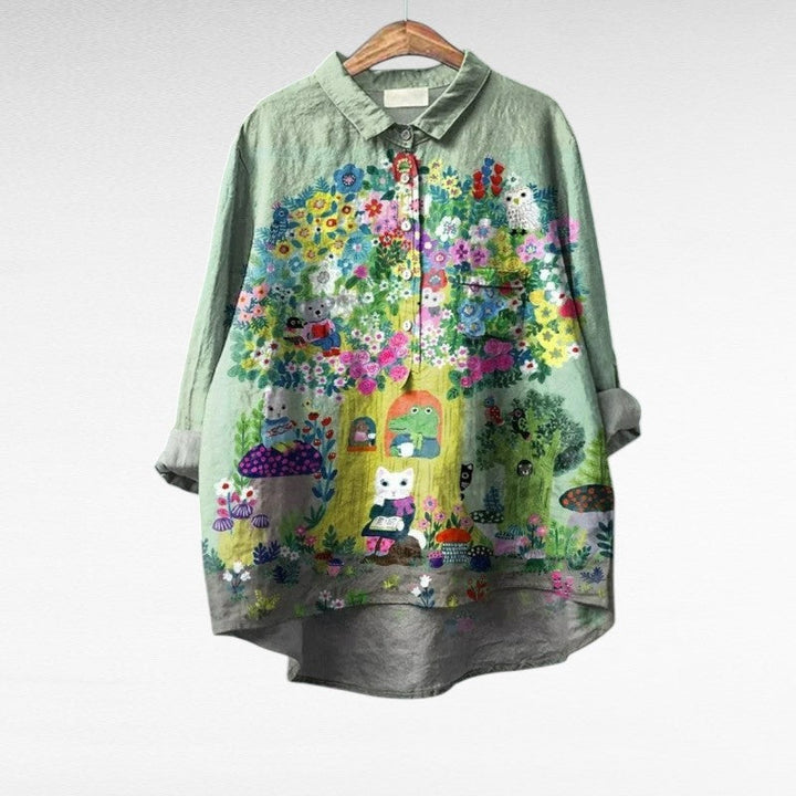 Emily - Elegant Vintage Blouse