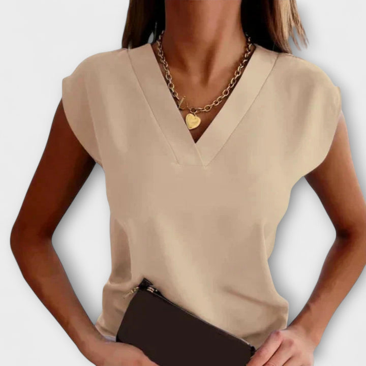 Amelia - Casual V-Neck Top