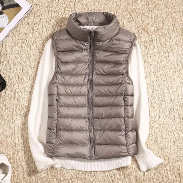 Lucy - Ultra Light Down Sleeveless Puffer Vest