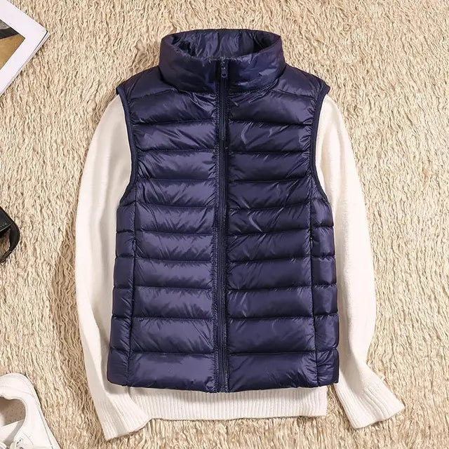 Lucy - Ultra Light Down Sleeveless Puffer Vest