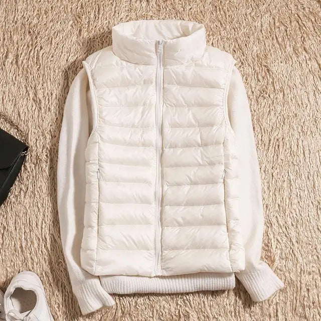 Lucy - Ultra Light Down Sleeveless Puffer Vest