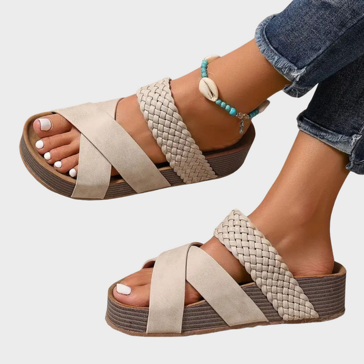 Freja – Orthopaedic Comfort Sandals with Woven Design