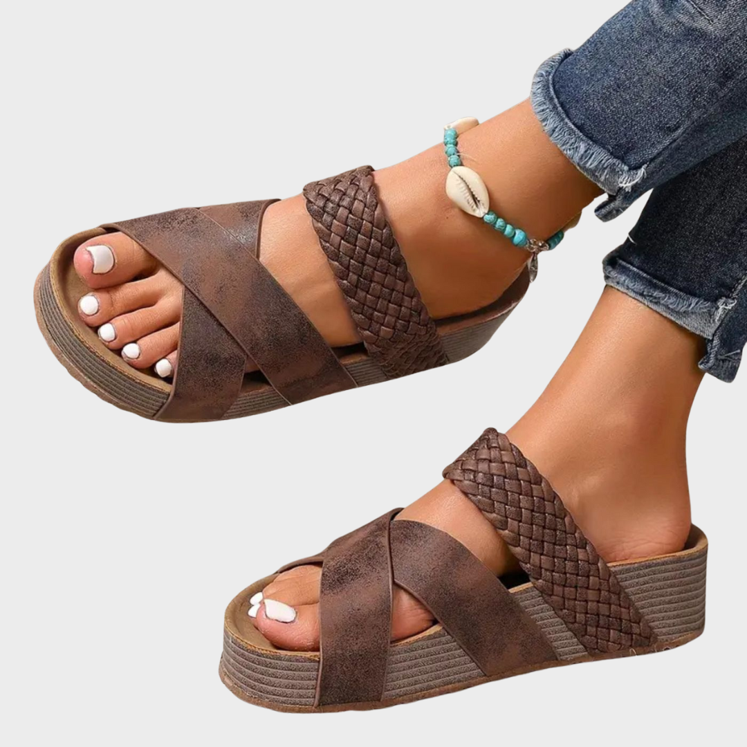 Freja – Orthopaedic Comfort Sandals with Woven Design