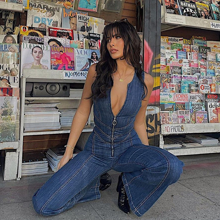 Sophie - Chic Denim Jumpsuit