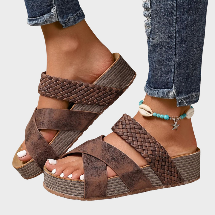Freja – Orthopaedic Comfort Sandals with Woven Design