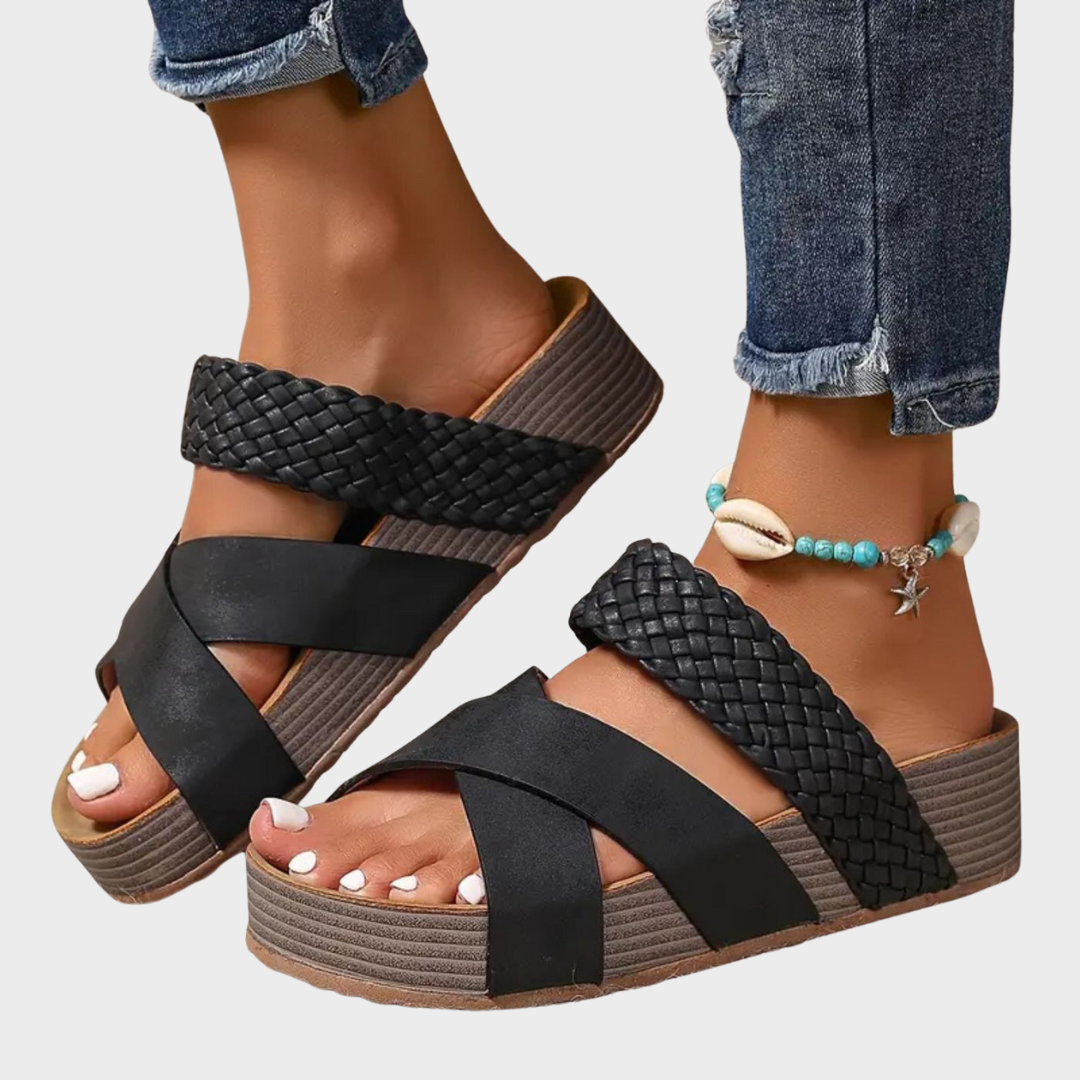 Freja – Orthopaedic Comfort Sandals with Woven Design