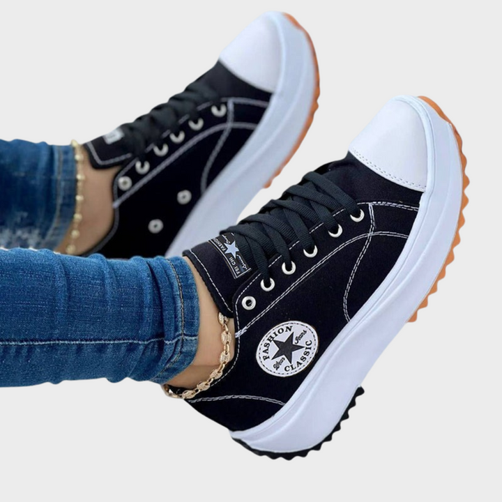 Eline - Orthopaedic Shoes, Laces, Thick Sole