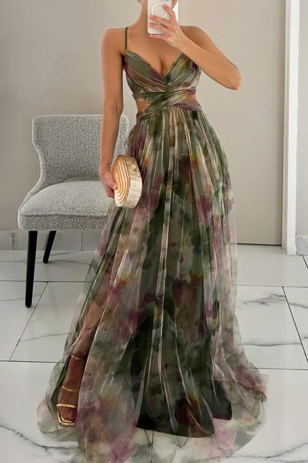 Monica - Elegant Floral Maxi Dress