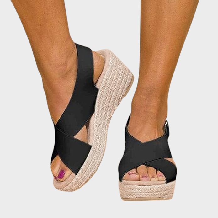 Charlotte - Stylish Sandals with Cross Straps