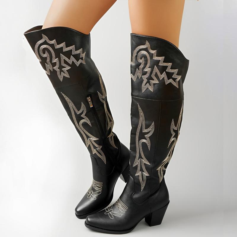 Grace –  Classic Over-the-Knee Cowboy Boots