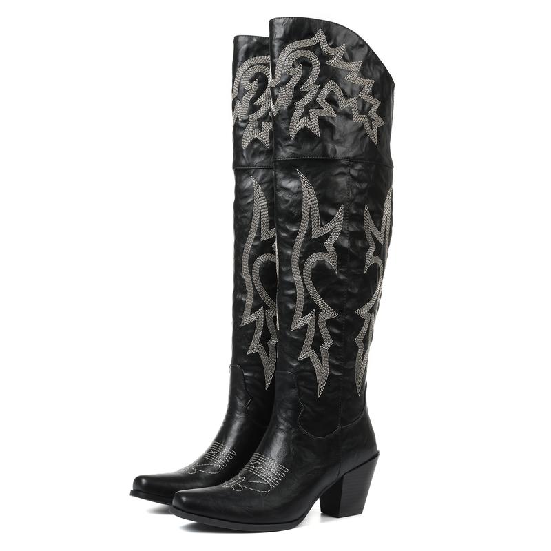 Grace –  Classic Over-the-Knee Cowboy Boots