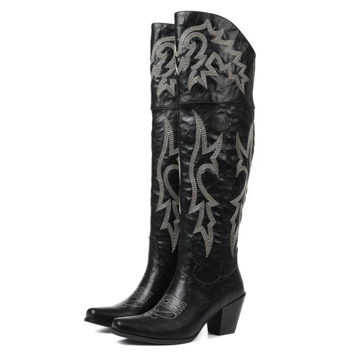 Grace –  Classic Over-the-Knee Cowboy Boots