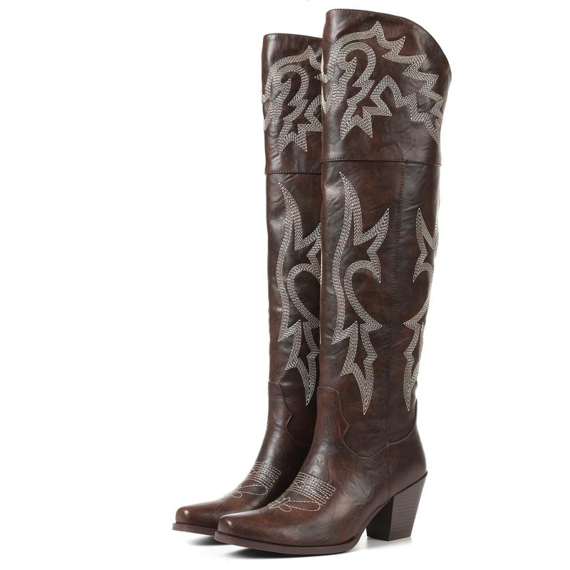 Grace –  Classic Over-the-Knee Cowboy Boots