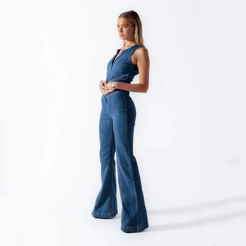 Sophie - Chic Denim Jumpsuit