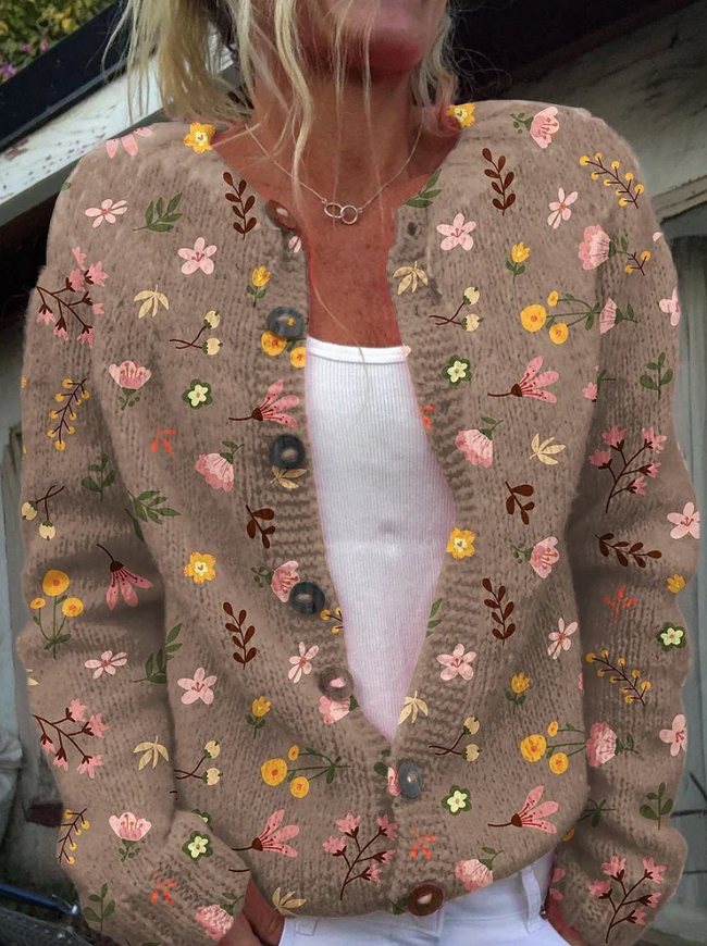 Marfisa - Floral Print Cardigan