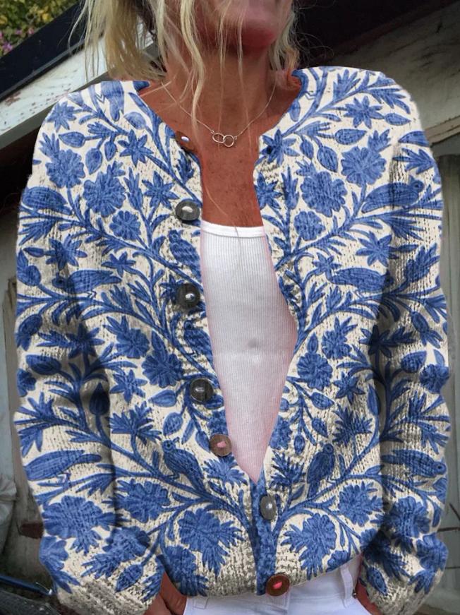 Marfisa - Floral Print Cardigan