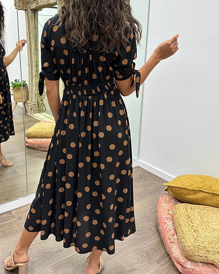 Olivia -Chic Polka Dot Dress