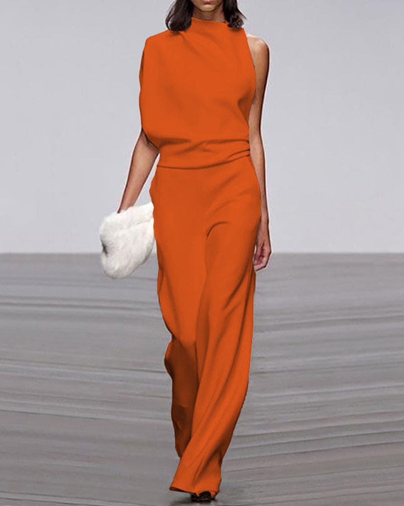 Phoebe - Elegant One-Shoulder Jumpsuit