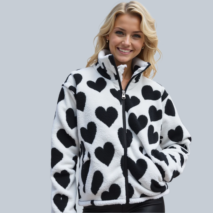 Aline - Reversible Heart Jacket