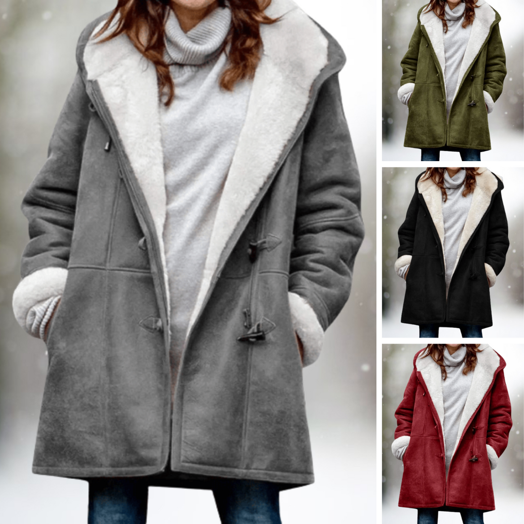 Daisy - Premium Suede Fleece Hooded Jacket