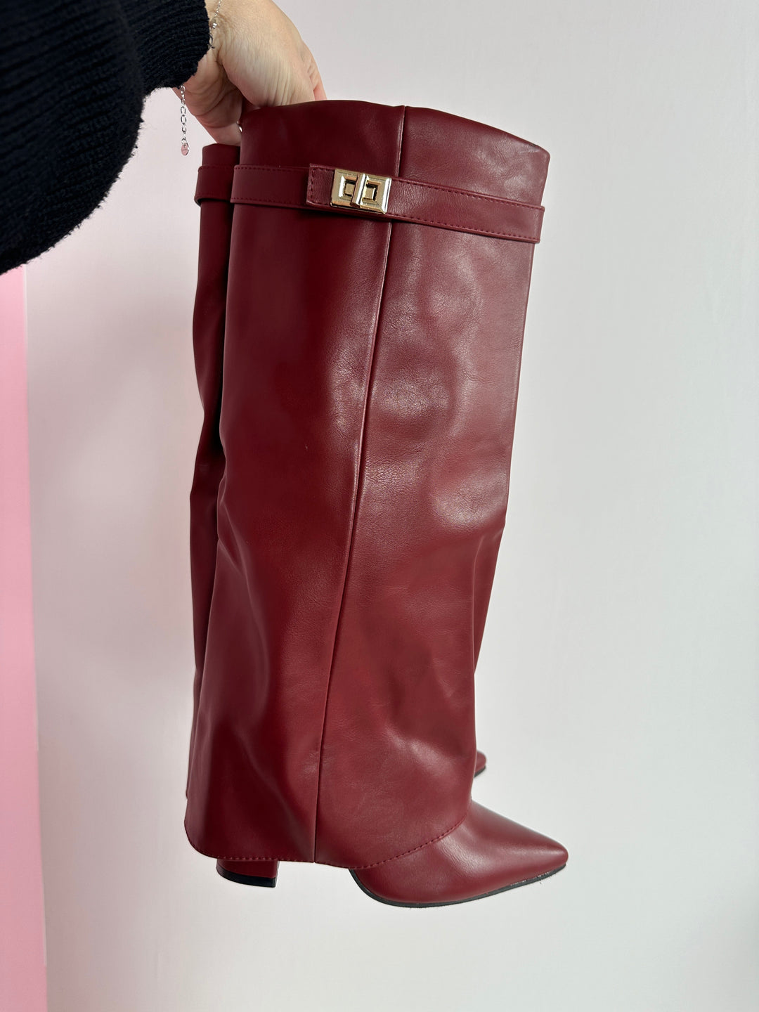 Sarah - Burgundy Boots