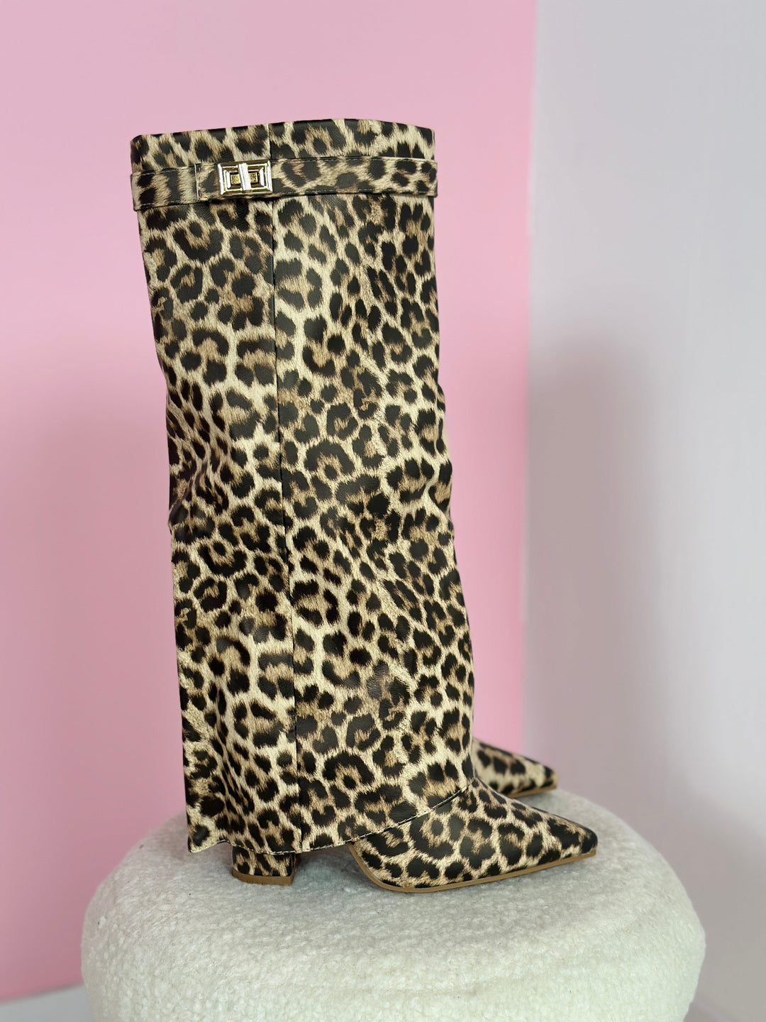 Jeanine - Leopard Boots