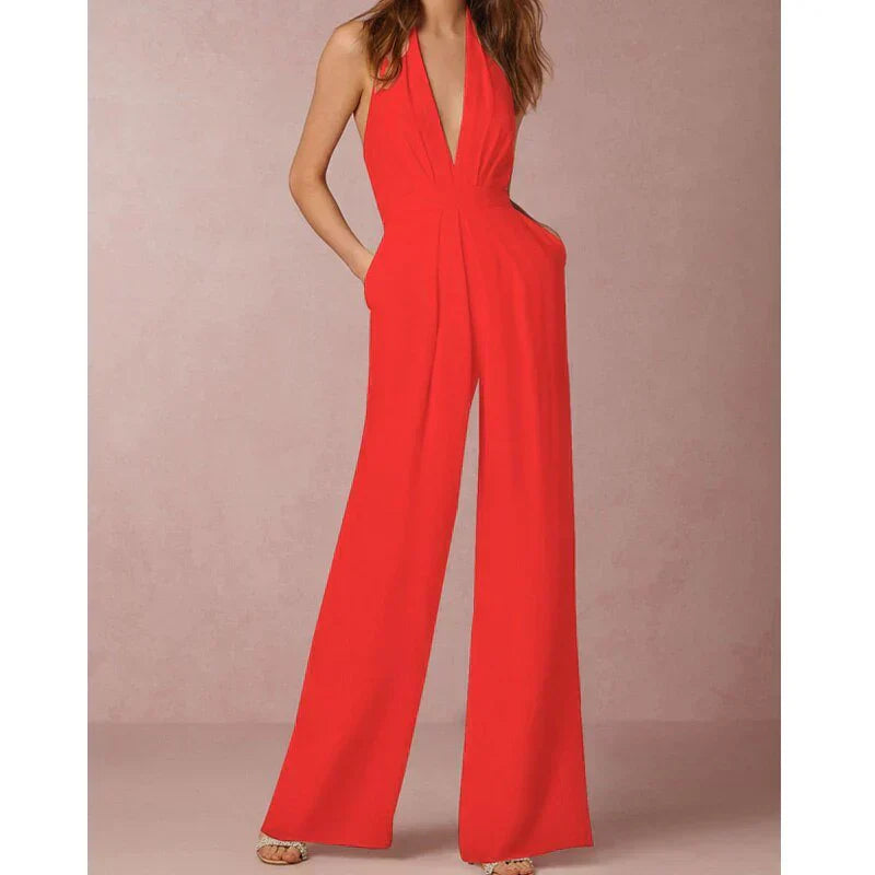 Jessica - Elegant Wide-Leg Jumpsuit