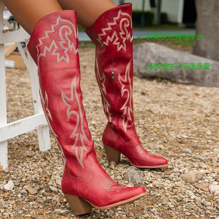Grace –  Classic Over-the-Knee Cowboy Boots