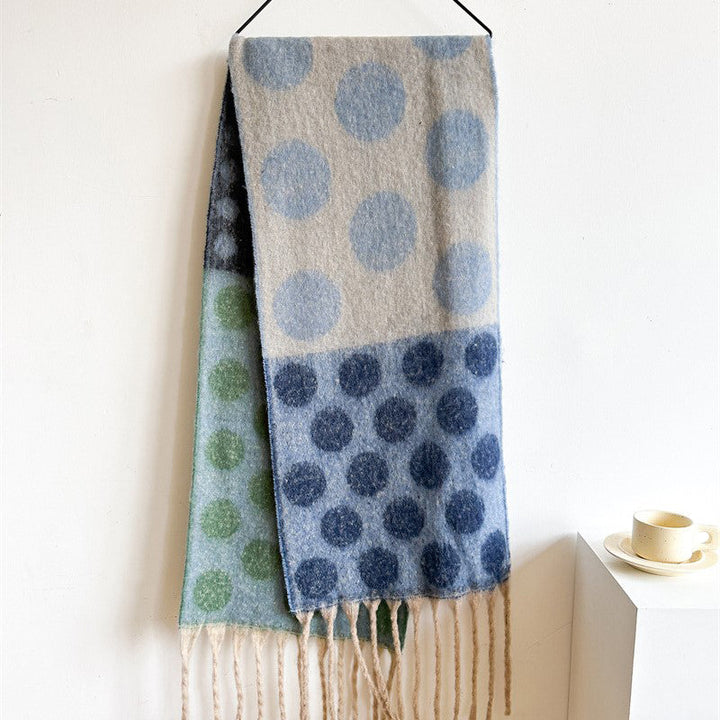 Lisa -  Scarf with Polka Dots