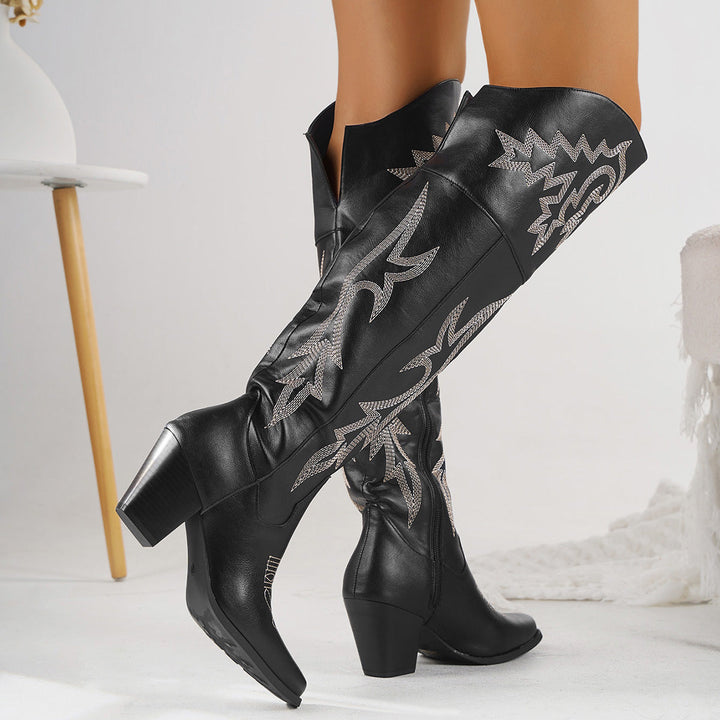 Grace –  Classic Over-the-Knee Cowboy Boots