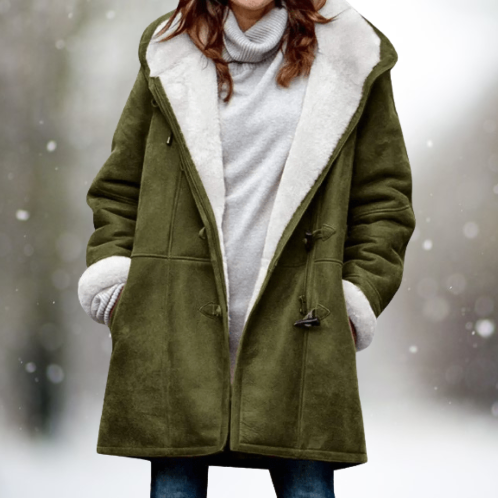 Daisy - Premium Suede Fleece Hooded Jacket