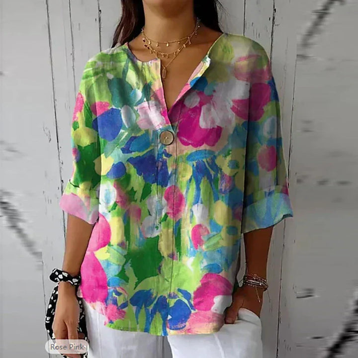 Megan - Vibrant Floral Top