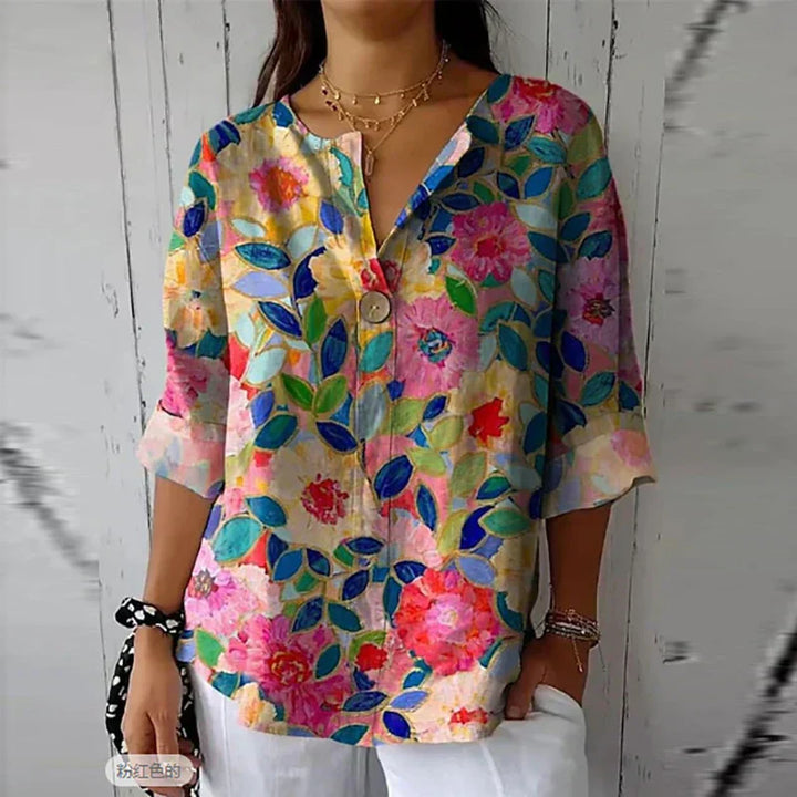 Megan - Vibrant Floral Top