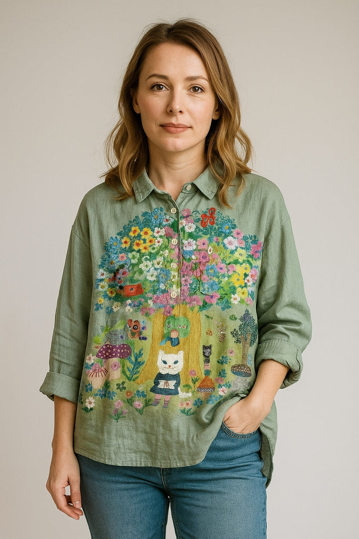 Emily - Elegant Vintage Blouse