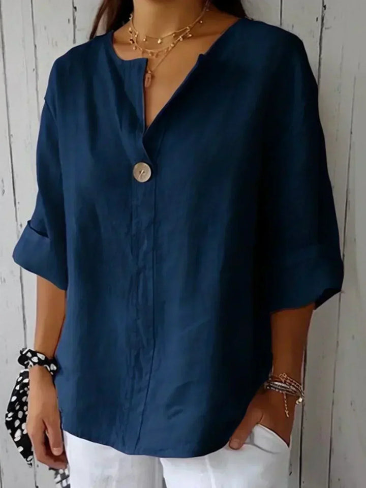 Lila - Casual V-Neck Blouse