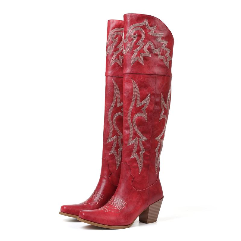 Grace –  Classic Over-the-Knee Cowboy Boots