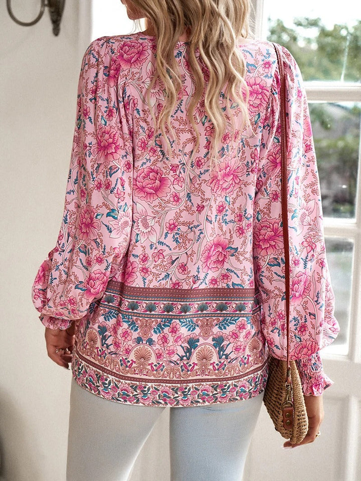 Charlotte - Floral Peasant Blouse