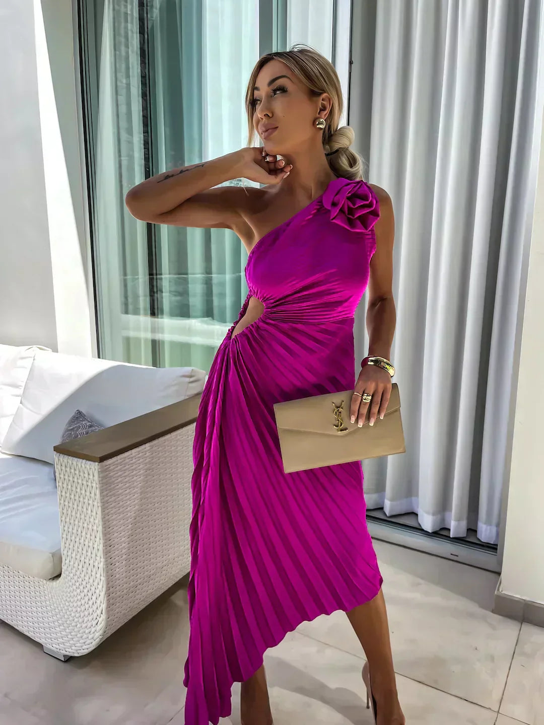 Sarah - Elegant Floral Dress