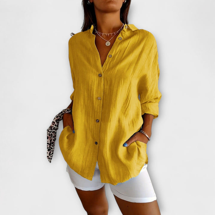 Holly - Chic Pleated Blouse