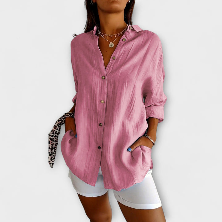 Holly - Chic Pleated Blouse