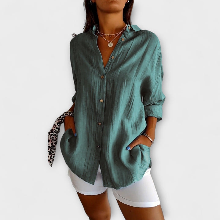 Holly - Chic Pleated Blouse