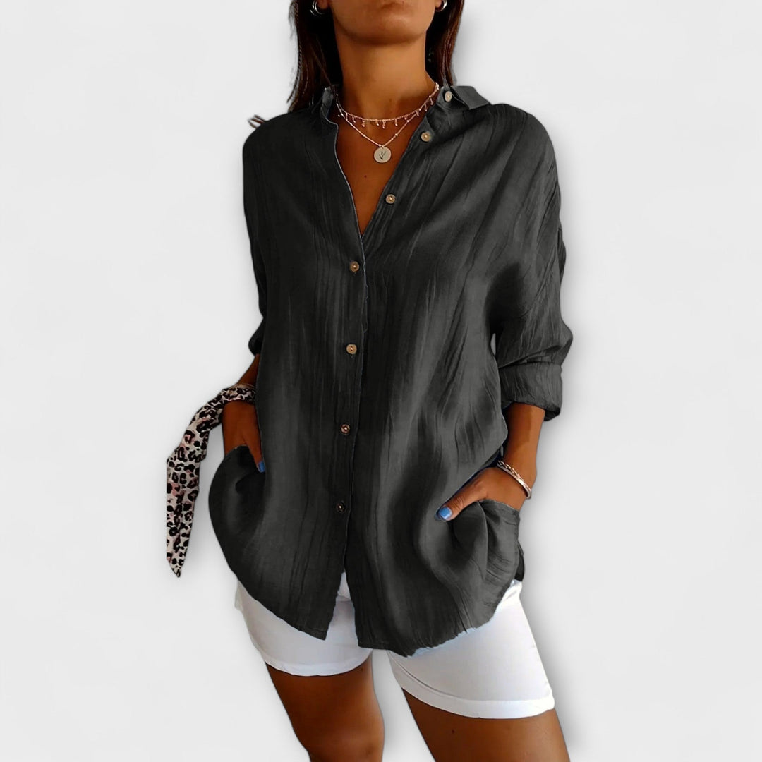 Holly - Chic Pleated Blouse