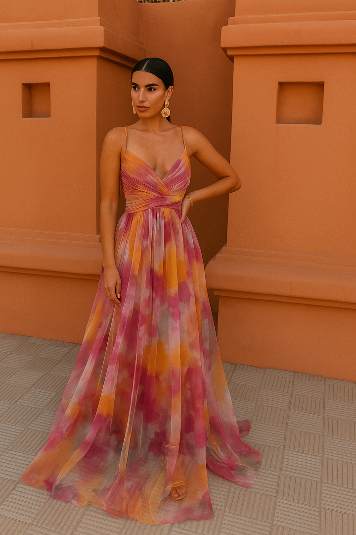 Monica - Elegant Floral Maxi Dress