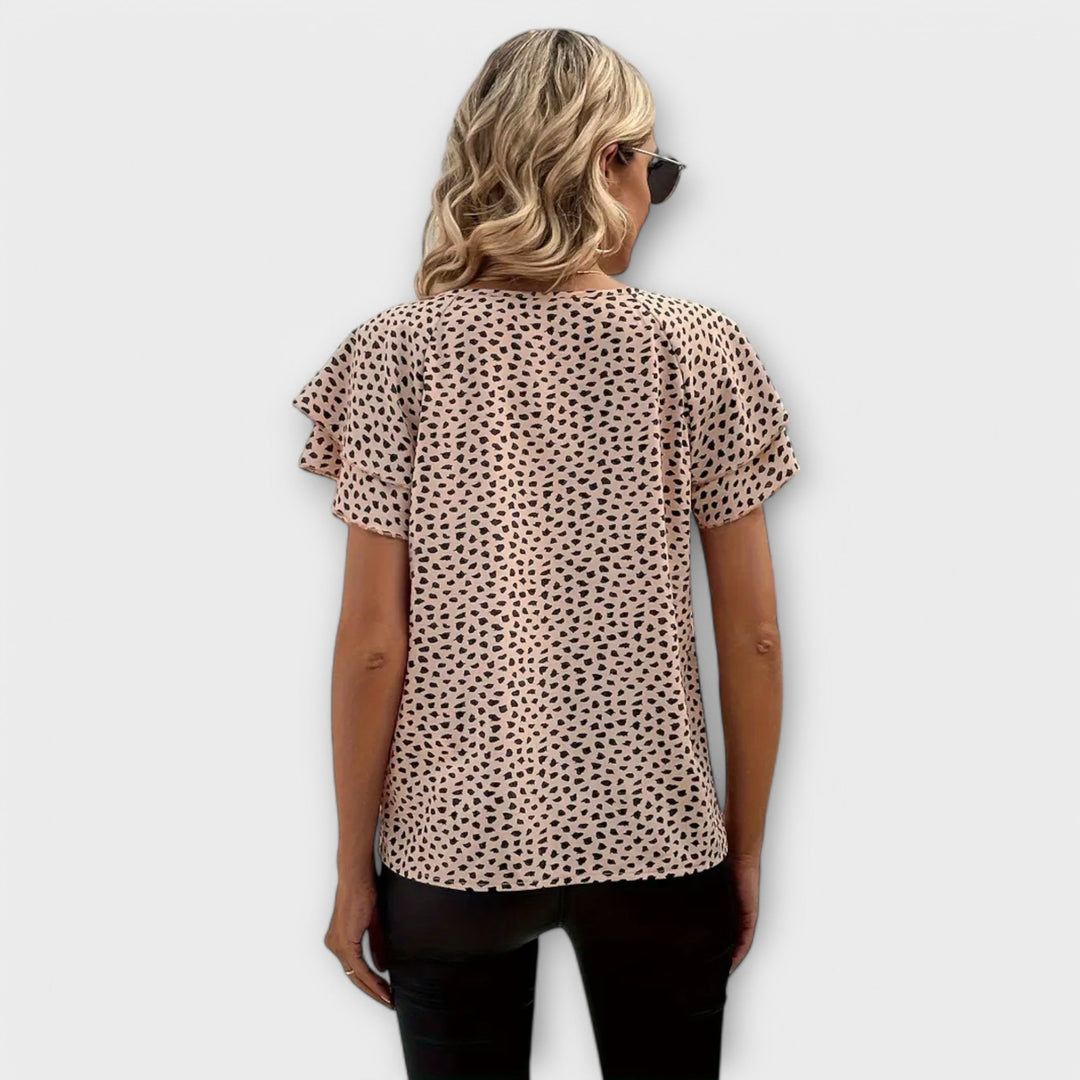 Sophie - Vibrant Ruffle Blouse