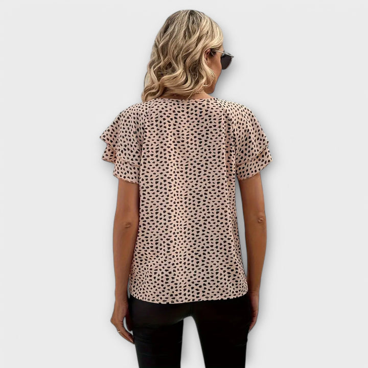 Sophie - Vibrant Ruffle Blouse