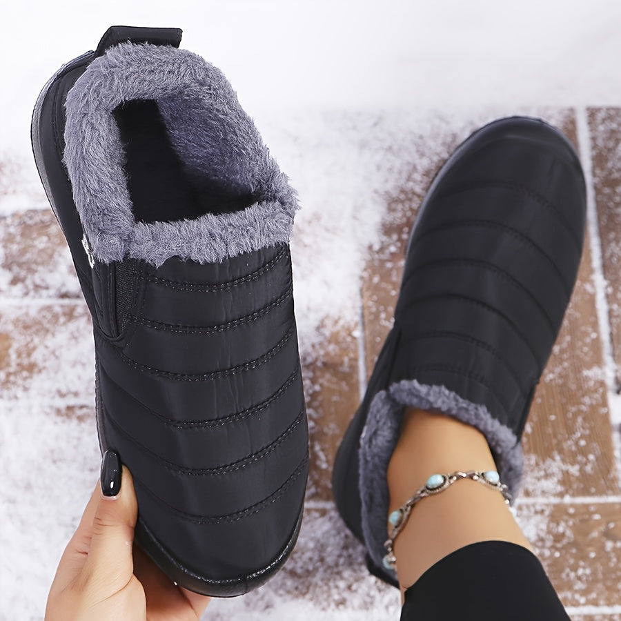 Linda - Warm Winter Slip-On Boots