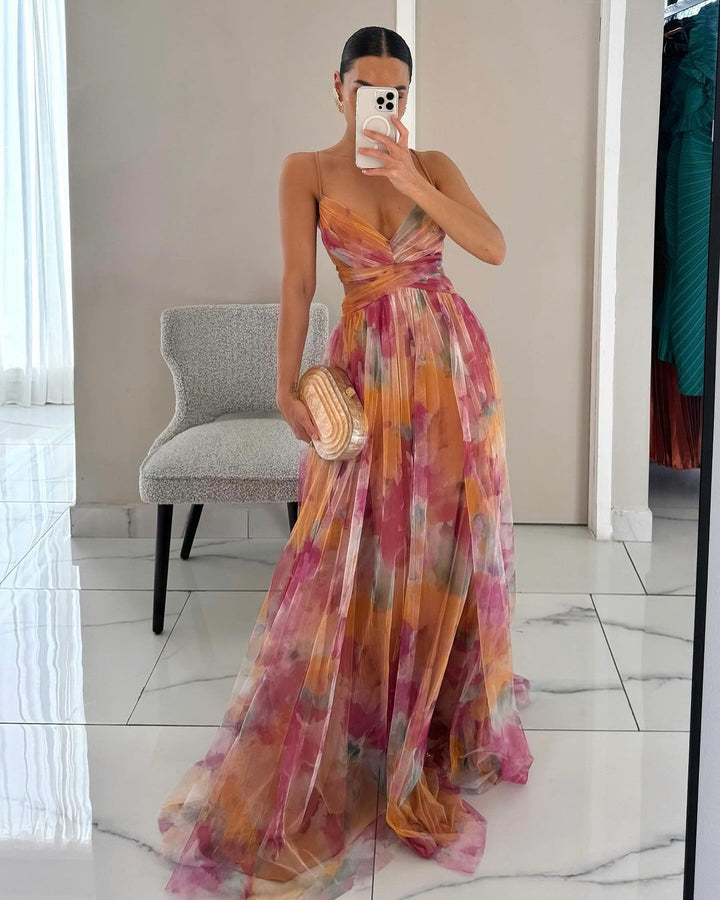 Monica - Elegant Floral Maxi Dress