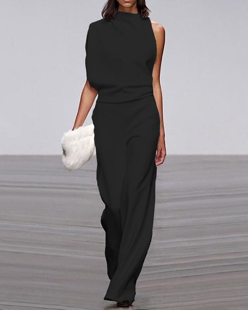 Phoebe - Elegant One-Shoulder Jumpsuit