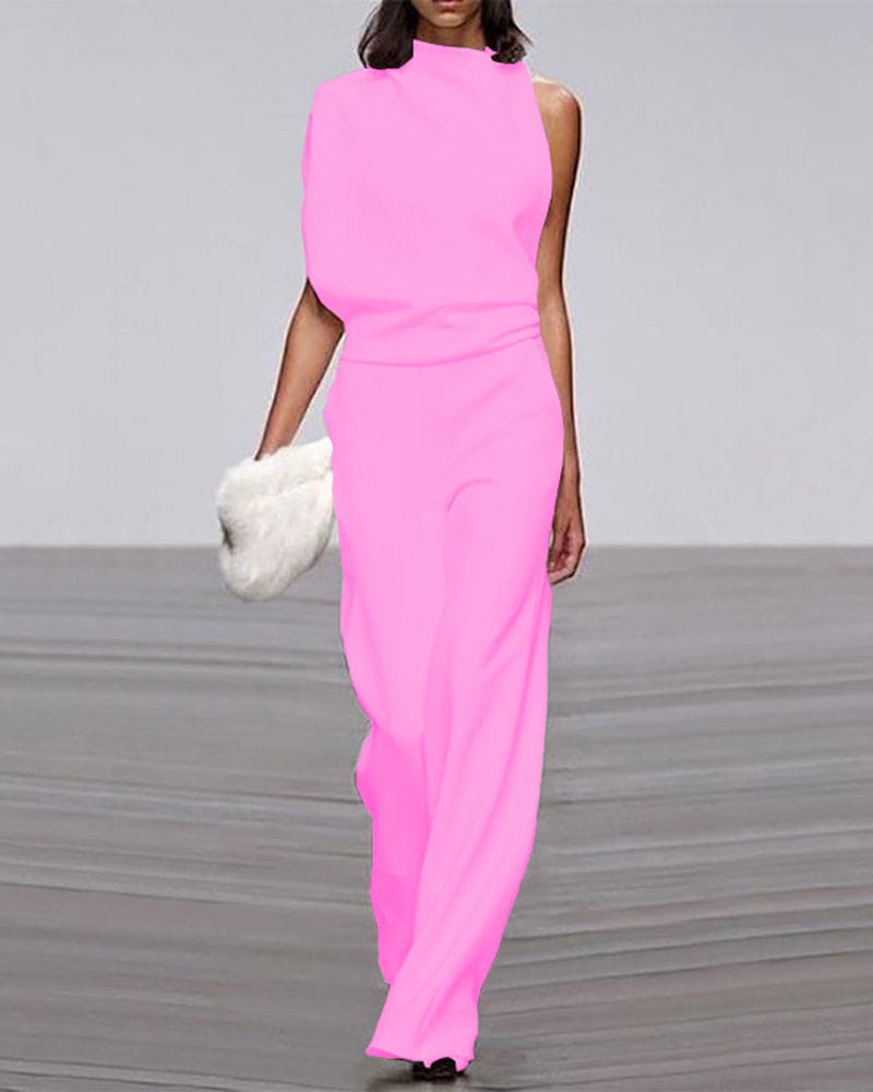 Phoebe - Elegant One-Shoulder Jumpsuit